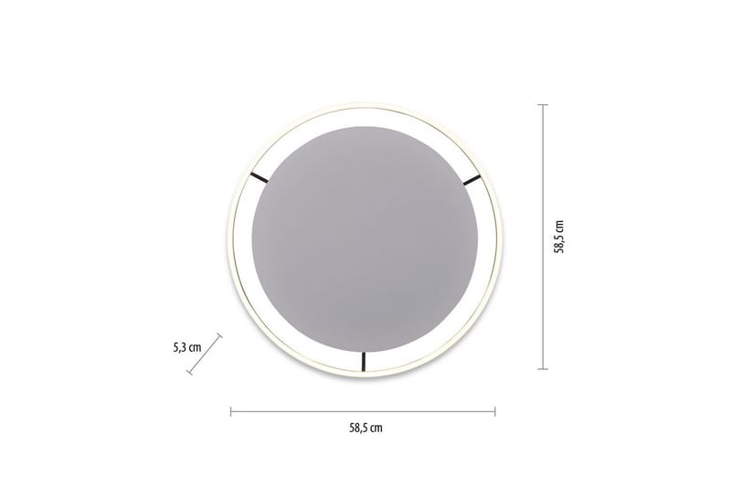 Taklampe Ritus - 58,5x5,3x58,5 cm, Antrasitt - Belysning - Innendørsbelysning & Lamper - Taklampe - Takplafond