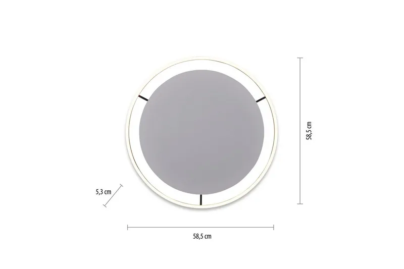 Taklampe Ritus - 58,5x5,3x58,5 cm, Antrasitt - Belysning - Innendørsbelysning & Lamper - Taklampe - Takplafond