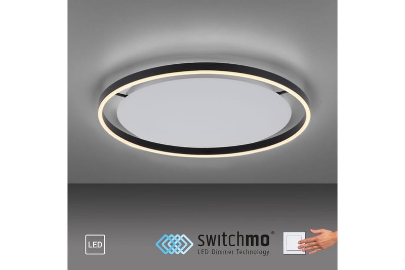 Taklampe Ritus - 58,5x5,3x58,5 cm, Antrasitt - Belysning - Innendørsbelysning & Lamper - Taklampe - Takplafond