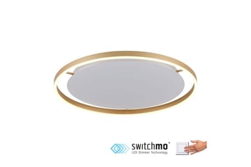 Taklampe Ritus - 58,5x5,3x58,5 cm, Messing Matt - Belysning - Innendørsbelysning & Lamper - Taklampe - Takplafond