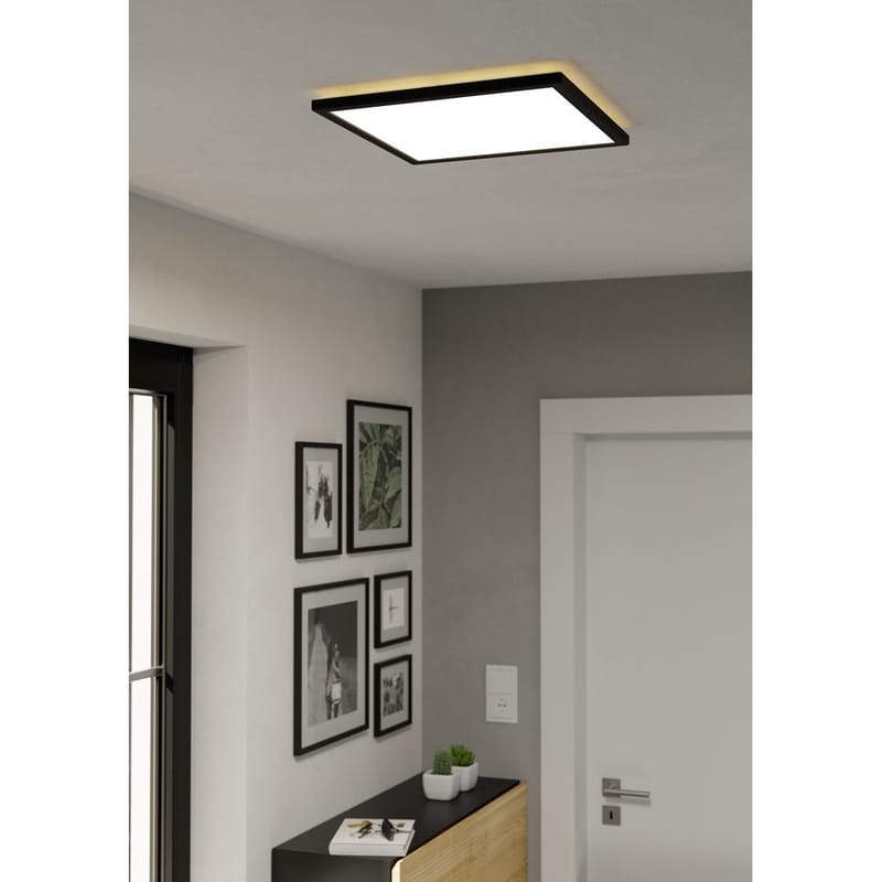 Taklampe Rovito - Sort, 390x390 mm - Belysning - Innendørsbelysning & Lamper - Taklampe - Takplafond