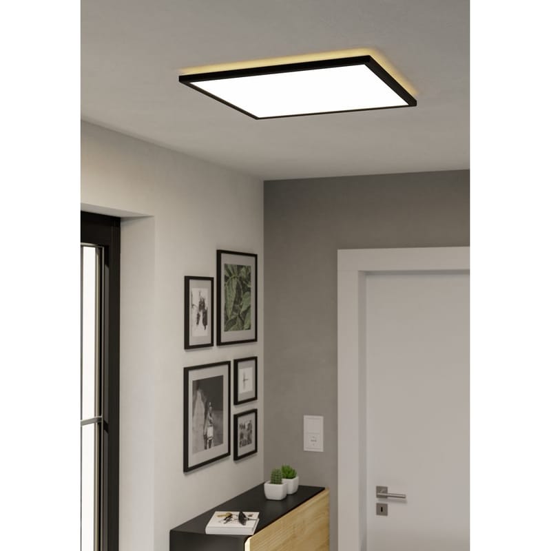 Taklampe Rovito - Sort, 500x500 mm - Belysning - Innendørsbelysning & Lamper - Taklampe - Takplafond