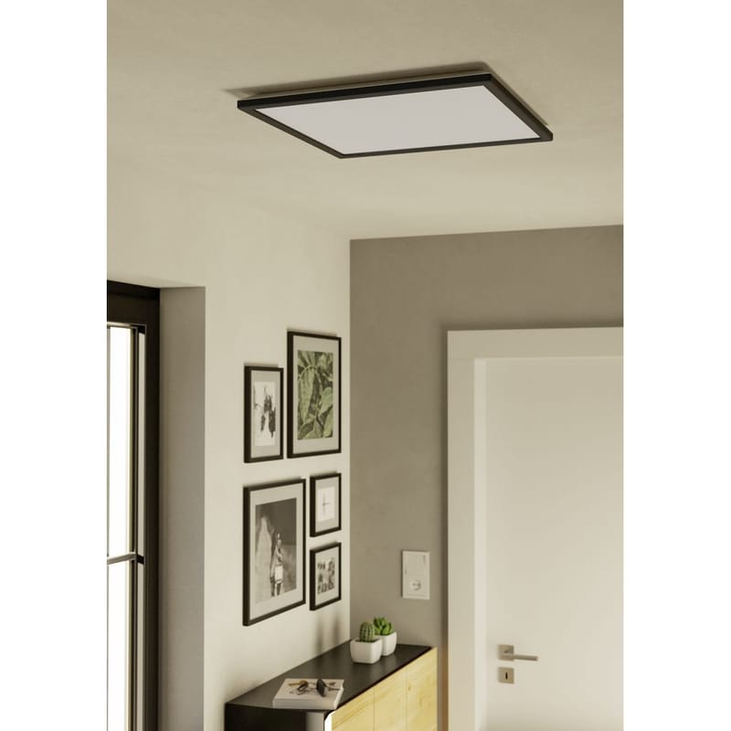 Taklampe Rovito - Sort, 500x500 mm - Belysning - Innendørsbelysning & Lamper - Taklampe - Takplafond