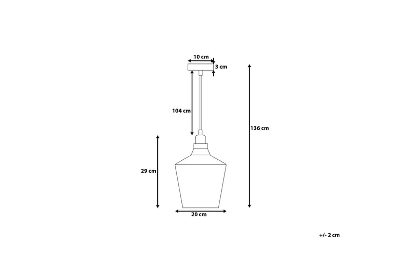 Taklampe Santon 20 cm - Transparent - Taklampe soverom - Kjøkkenlampe & taklampe kjøkken - Lamper gang - Vinduslampe - Pendellamper & Hengelamper - Taklampe stue - Vinduslampe hengende - Taklampe