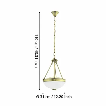 Taklampe Savoy - 31 cm - Belysning - Innendørsbelysning & Lamper - Taklampe - Kjøkkenlampe & taklampe kjøkken
