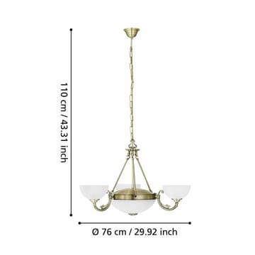 Taklampe Savoy med 3 lamper - 74 cm - Belysning - Innendørsbelysning & Lamper - Taklampe - Kjøkkenlampe & taklampe kjøkken
