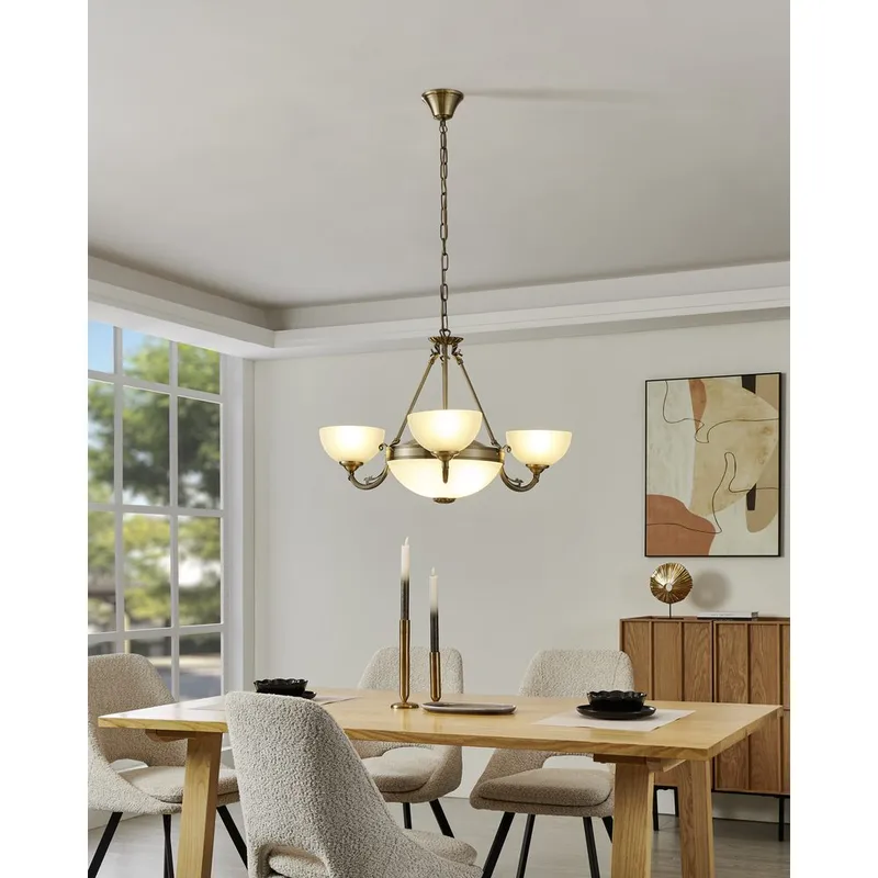 Taklampe Savoy med 3 lamper - 74 cm - Belysning - Innendørsbelysning & Lamper - Taklampe - Krystallkrone & takkrone