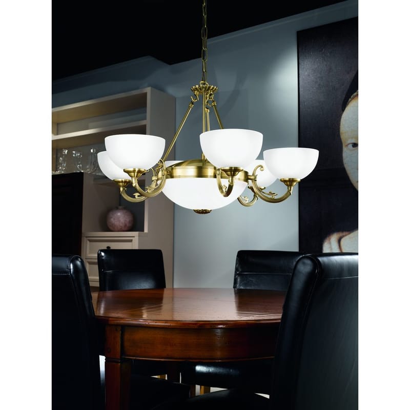 Taklampe Savoy med 6 lamper - 74 cm - Belysning - Innendørsbelysning & Lamper - Taklampe - Krystallkrone & takkrone
