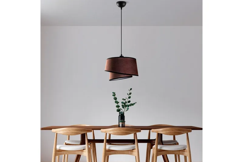 Taklampe Scene Mørk brun - Mørk brun - Belysning - Innendørsbelysning & Lamper - Taklampe - Kjøkkenlampe & taklampe kjøkken