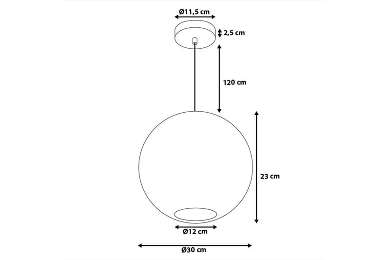 Taklampe Seine 30 cm - Sølv - Taklampe - Vinduslampe - Lamper gang - Pendellamper & Hengelamper - Kjøkkenlampe & taklampe kjøkken - Taklampe stue - Vinduslampe hengende - Taklampe soverom