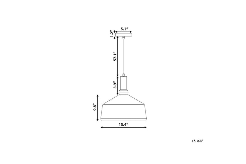 Taklampe Sepik 34 cm - Hvit - Taklampe soverom - Kjøkkenlampe & taklampe kjøkken - Lamper gang - Vinduslampe - Pendellamper & Hengelamper - Taklampe stue - Vinduslampe hengende - Taklampe