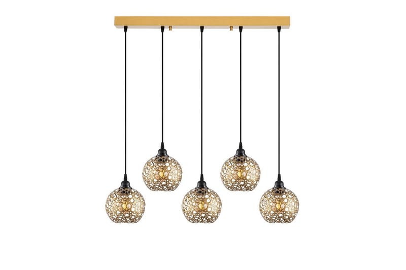 Taklampe Silen Trippel Gull - Gull - Belysning - Innendørsbelysning & Lamper - Taklampe - Kjøkkenlampe & taklampe kjøkken
