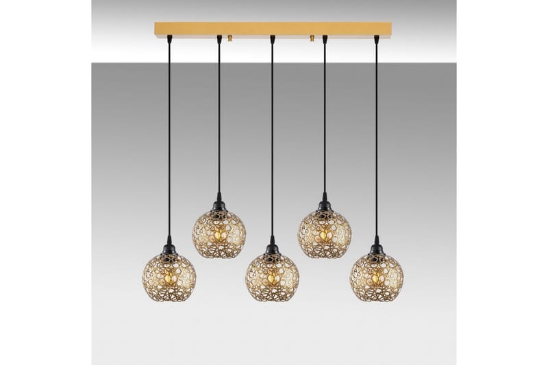 Taklampe Silen Trippel Gull - Gull - Belysning - Innendørsbelysning & Lamper - Taklampe - Kjøkkenlampe & taklampe kjøkken