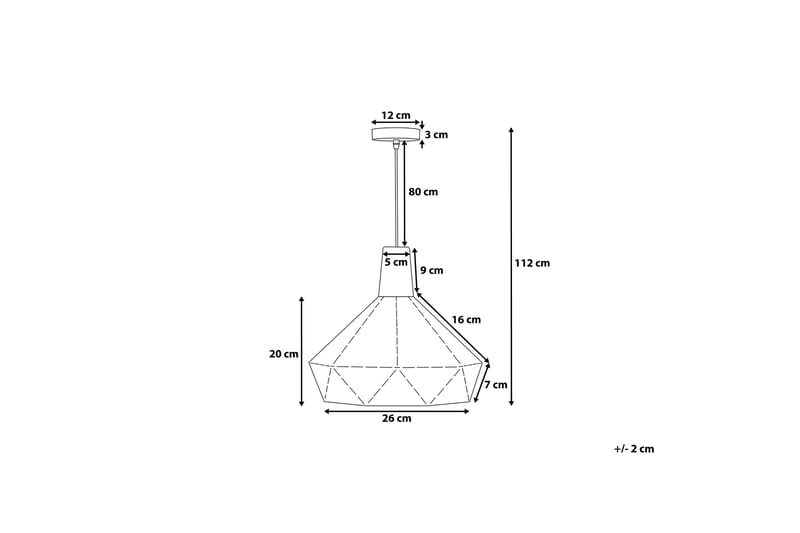 Taklampe Somme 26 cm - Svart - Taklampe soverom - Kjøkkenlampe & taklampe kjøkken - Lamper gang - Vinduslampe - Pendellamper & Hengelamper - Taklampe stue - Vinduslampe hengende - Taklampe