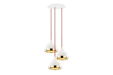 Taklampe Sood Hvit / Rød / Gull - Hvit / Rød / Gull - Belysning - Innendørsbelysning & Lamper - Taklampe - Kjøkkenlampe & taklampe kjøkken