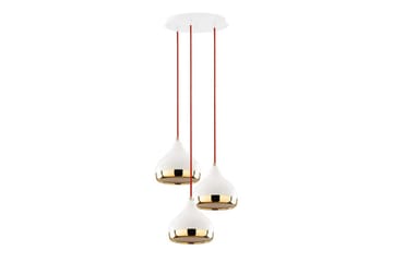 Taklampe Sood Hvit / Rød / Gull - Hvit / Rød / Gull - Belysning - Innendørsbelysning & Lamper - Taklampe - Kjøkkenlampe & taklampe kjøkken