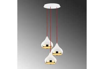 Taklampe Sood Hvit / Rød / Gull - Hvit / Rød / Gull - Belysning - Innendørsbelysning & Lamper - Taklampe - Kjøkkenlampe & taklampe kjøkken