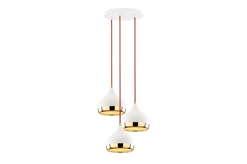 Taklampe Sood Hvit / Rød / Gull - Hvit / Rød / Gull - Belysning - Innendørsbelysning & Lamper - Taklampe - Kjøkkenlampe & taklampe kjøkken