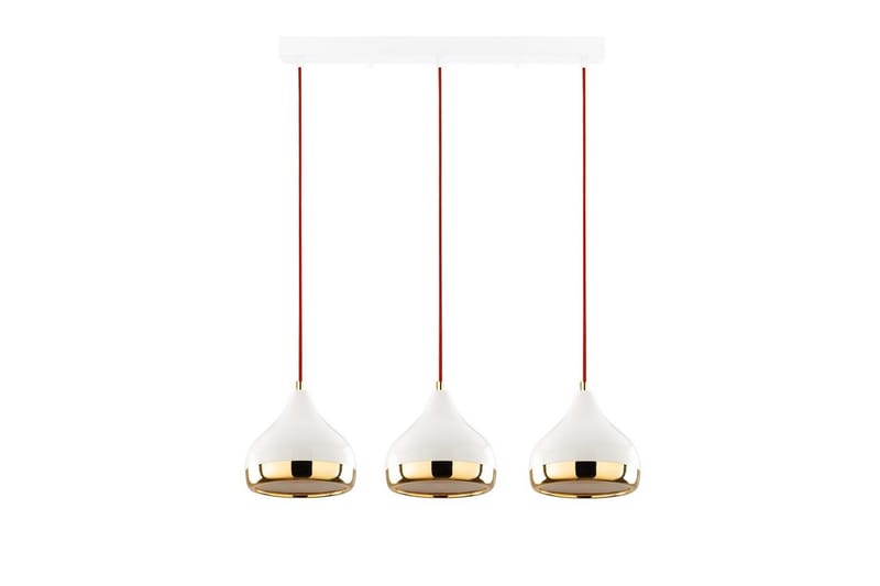 Taklampe Sood Hvit / Rød / Gull - Hvit / Rød / Gull - Belysning - Innendørsbelysning & Lamper - Taklampe - Kjøkkenlampe & taklampe kjøkken
