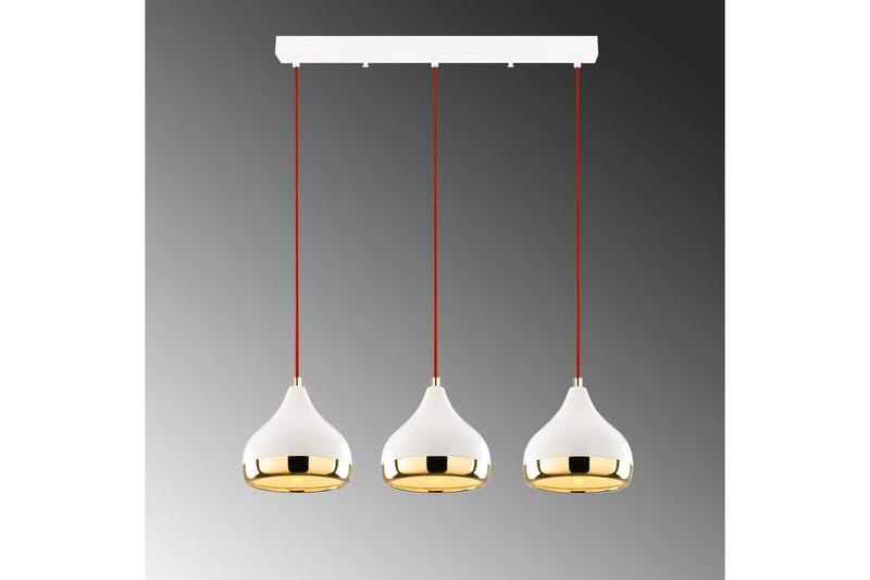 Taklampe Sood Hvit / Rød / Gull - Hvit / Rød / Gull - Belysning - Innendørsbelysning & Lamper - Taklampe - Kjøkkenlampe & taklampe kjøkken