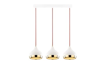 Taklampe Sood Hvit / Rød / Gull - Hvit / Rød / Gull - Belysning - Innendørsbelysning & Lamper - Taklampe - Kjøkkenlampe & taklampe kjøkken