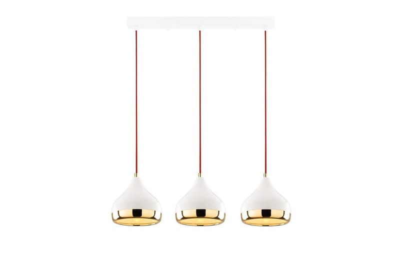 Taklampe Sood Hvit / Rød / Gull - Hvit / Rød / Gull - Belysning - Innendørsbelysning & Lamper - Taklampe - Kjøkkenlampe & taklampe kjøkken