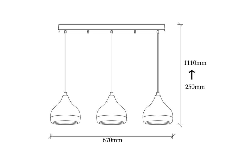 Taklampe Sood Hvit / Sølv - Hvit / Sølv - Belysning - Innendørsbelysning & Lamper - Taklampe - Kjøkkenlampe & taklampe kjøkken