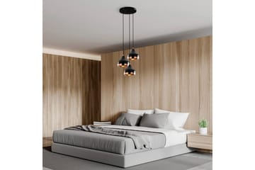 Taklampe Sood Kobber / Svart - Kobber / Svart - Belysning - Innendørsbelysning & Lamper - Taklampe - Kjøkkenlampe & taklampe kjøkken