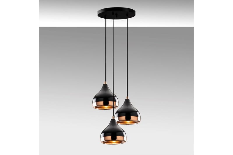 Taklampe Sood Kobber / Svart - Kobber / Svart - Belysning - Innendørsbelysning & Lamper - Taklampe - Kjøkkenlampe & taklampe kjøkken