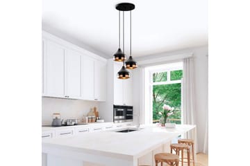 Taklampe Sood Kobber / Svart - Kobber / Svart - Belysning - Innendørsbelysning & Lamper - Taklampe - Kjøkkenlampe & taklampe kjøkken