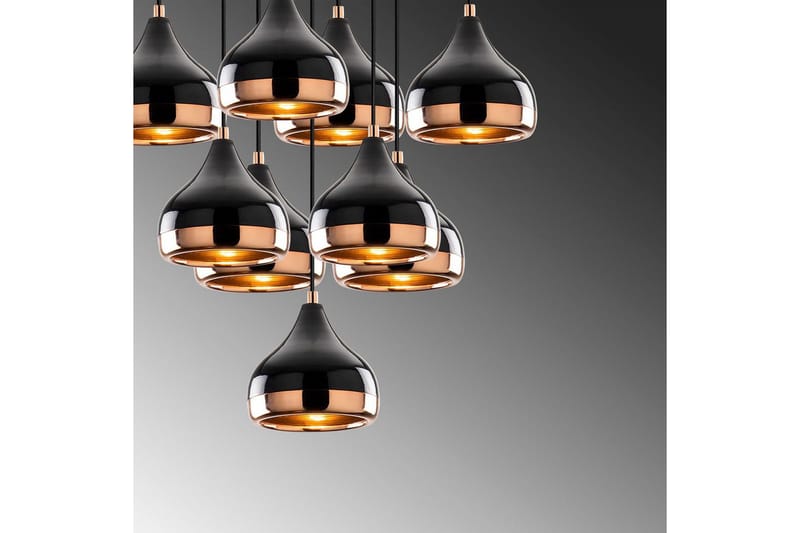 Taklampe Soodn Svart / Kobber - Svart - Belysning - Innendørsbelysning & Lamper - Taklampe - Kjøkkenlampe & taklampe kjøkken