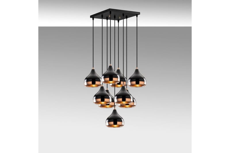 Taklampe Soodn Svart / Kobber - Svart - Belysning - Innendørsbelysning & Lamper - Taklampe - Kjøkkenlampe & taklampe kjøkken
