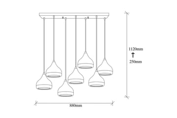 Taklampe Soodn Svart / Kobber - Svart - Belysning - Innendørsbelysning & Lamper - Taklampe - Kjøkkenlampe & taklampe kjøkken