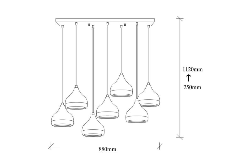 Taklampe Soodn Svart / Kobber - Svart - Belysning - Innendørsbelysning & Lamper - Taklampe - Kjøkkenlampe & taklampe kjøkken
