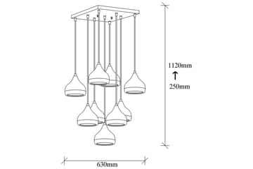 Taklampe Soodn Svart / Kobber - Svart - Belysning - Innendørsbelysning & Lamper - Taklampe - Kjøkkenlampe & taklampe kjøkken