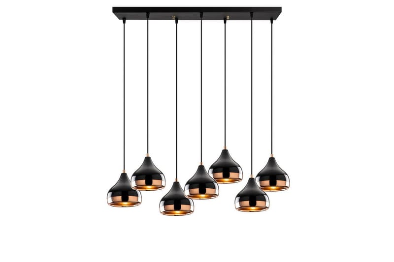 Taklampe Soodn Svart / Kobber - Svart - Belysning - Innendørsbelysning & Lamper - Taklampe - Kjøkkenlampe & taklampe kjøkken