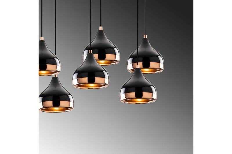 Taklampe Soodn Svart / Kobber - Svart - Belysning - Innendørsbelysning & Lamper - Taklampe - Kjøkkenlampe & taklampe kjøkken