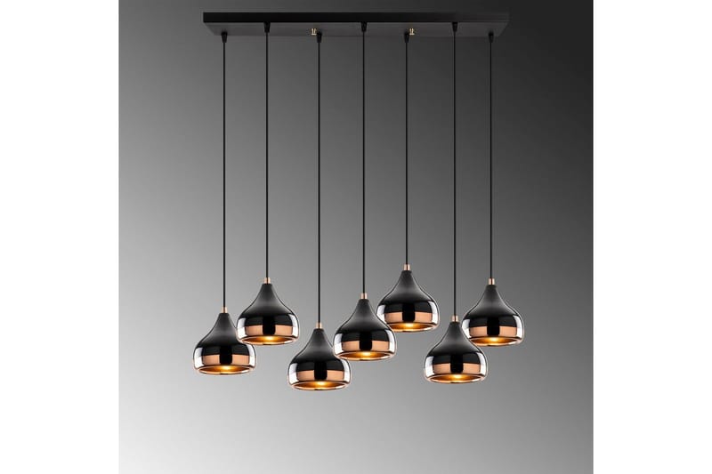 Taklampe Soodn Svart / Kobber - Svart - Belysning - Innendørsbelysning & Lamper - Taklampe - Kjøkkenlampe & taklampe kjøkken