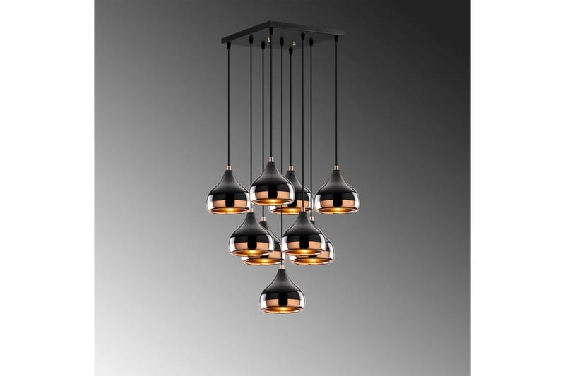 Taklampe Soodn Svart / Kobber - Svart - Belysning - Innendørsbelysning & Lamper - Taklampe - Kjøkkenlampe & taklampe kjøkken