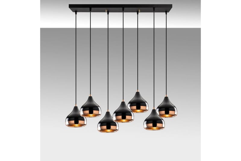 Taklampe Soodn Svart / Kobber - Svart - Belysning - Innendørsbelysning & Lamper - Taklampe - Kjøkkenlampe & taklampe kjøkken