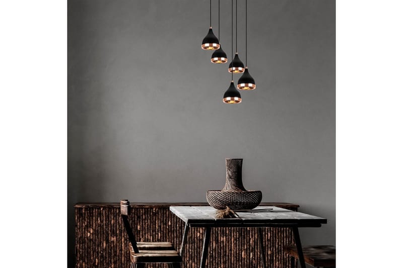 Taklampe Soodne Svart / Kobber - Kobber/Svart - Belysning - Innendørsbelysning & Lamper - Taklampe - Kjøkkenlampe & taklampe kjøkken