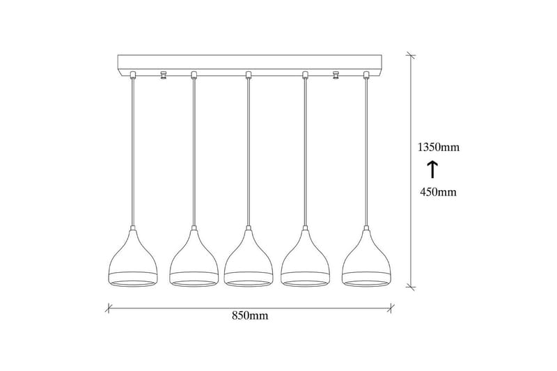 Taklampe Soodne Svart / Kobber - Kobber/Svart - Belysning - Innendørsbelysning & Lamper - Taklampe - Kjøkkenlampe & taklampe kjøkken