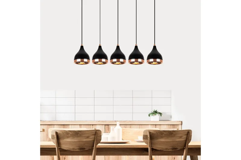 Taklampe Soodne Svart / Kobber - Kobber/Svart - Belysning - Innendørsbelysning & Lamper - Taklampe - Kjøkkenlampe & taklampe kjøkken