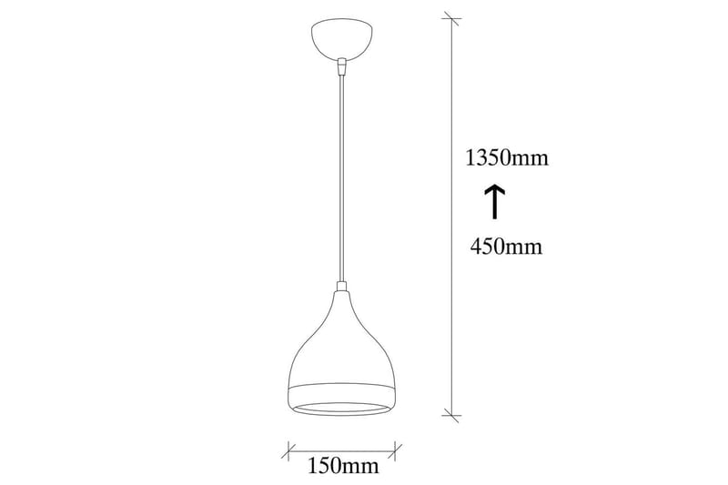 Taklampe Soodne Svart / Kobber - Kobber/Svart - Belysning - Innendørsbelysning & Lamper - Taklampe - Kjøkkenlampe & taklampe kjøkken