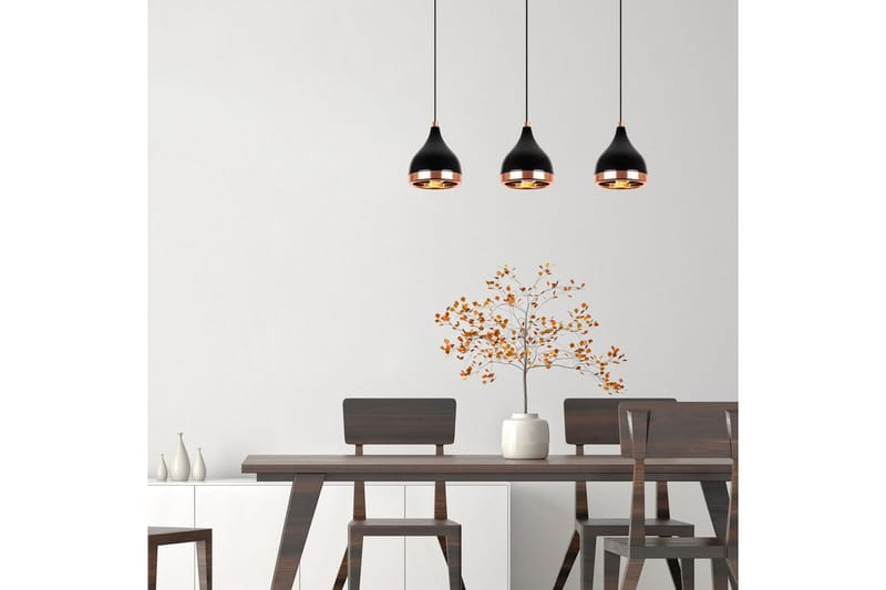 Taklampe Soodne Svart / Kobber - Kobber/Svart - Belysning - Innendørsbelysning & Lamper - Taklampe - Kjøkkenlampe & taklampe kjøkken