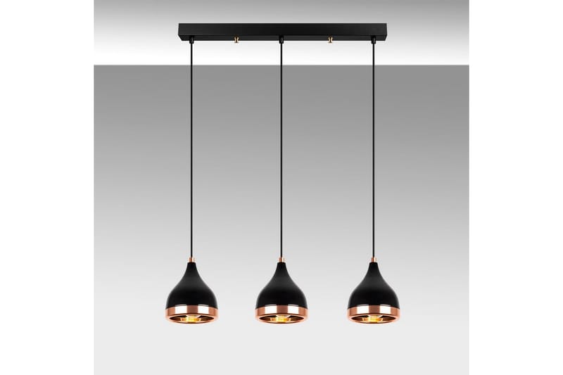 Taklampe Soodne Svart / Kobber - Kobber/Svart - Belysning - Innendørsbelysning & Lamper - Taklampe - Kjøkkenlampe & taklampe kjøkken