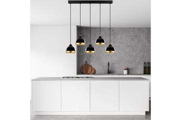 Taklampe Soodni Fem Horisontal Svart - Svart - Belysning - Innendørsbelysning & Lamper - Taklampe - Kjøkkenlampe & taklampe kjøkken