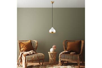 Taklampe Soodni Hvit / Gull - Hvit / Gull - Belysning - Innendørsbelysning & Lamper - Taklampe - Kjøkkenlampe & taklampe kjøkken