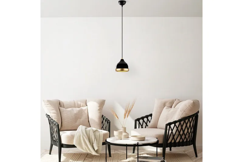 Taklampe Soodni Svart - Svart - Belysning - Innendørsbelysning & Lamper - Taklampe - Kjøkkenlampe & taklampe kjøkken