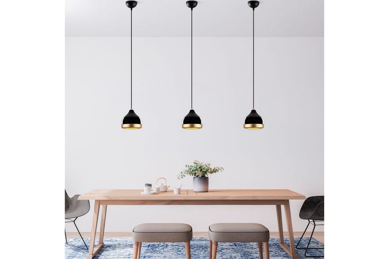 Taklampe Soodni Svart - Svart - Belysning - Innendørsbelysning & Lamper - Taklampe - Kjøkkenlampe & taklampe kjøkken